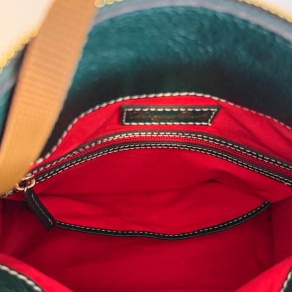 Classic Dooney and Bourke Pebble Leather Satchel Ivy Green - Picture 10 of 12